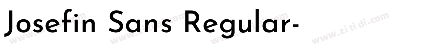 Josefin Sans Regular字体转换
